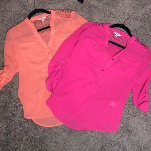 Bundle Of Two Candies Button Up blouses XS